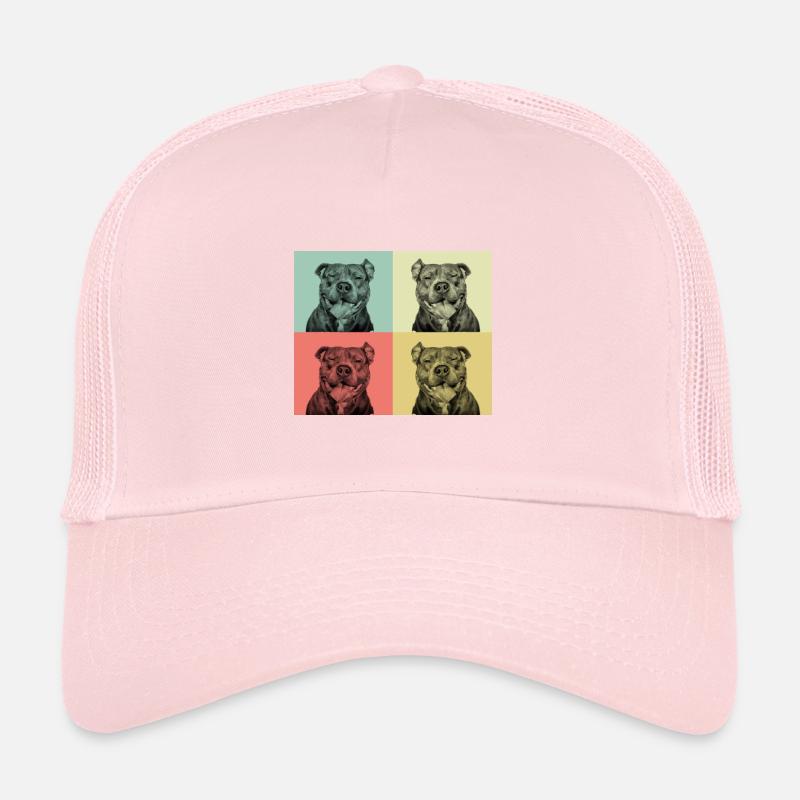 Pitbull - Smiling pit face Trucker Cap