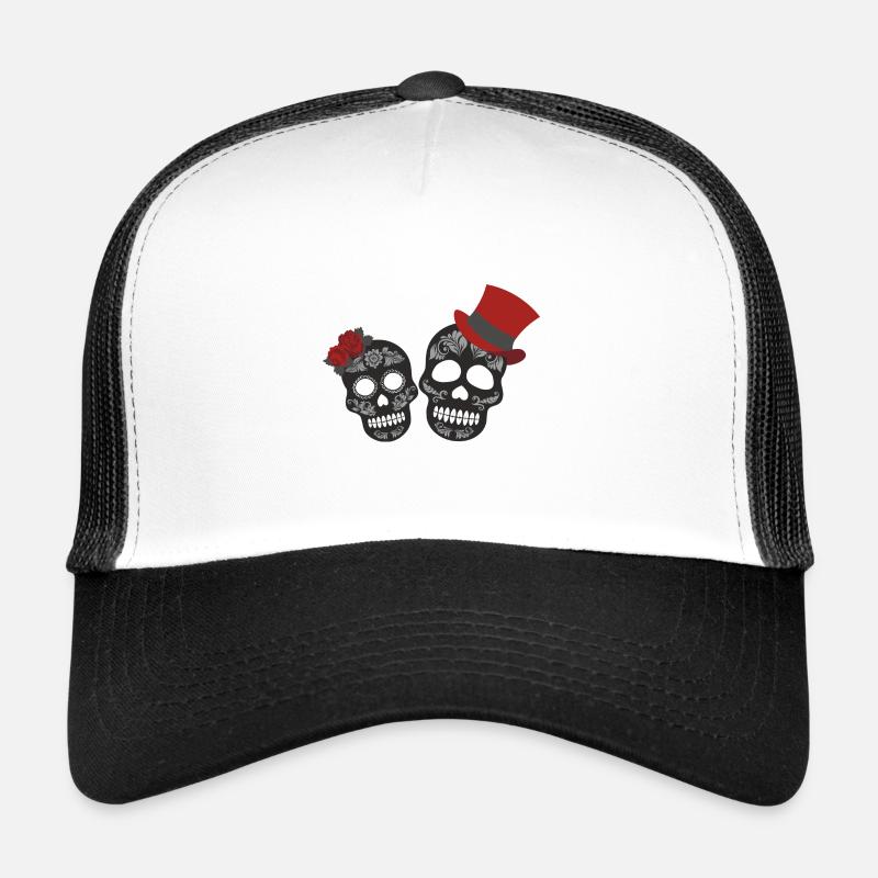 pretty pattern skull skull skull colored style Trucker Cap