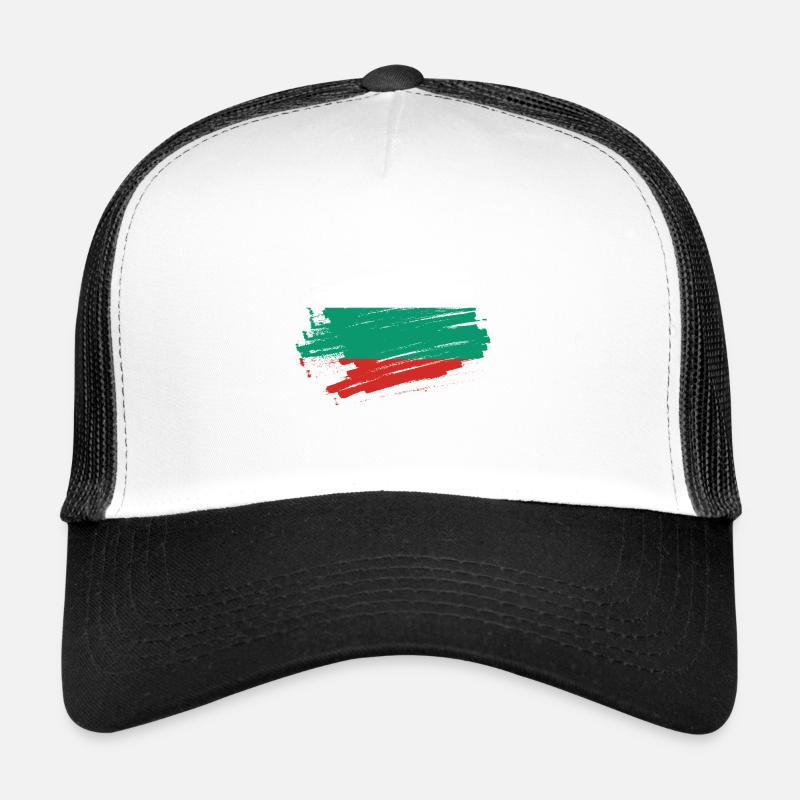 Bulgarien - Trucker Cap - Weiß/Schwarz