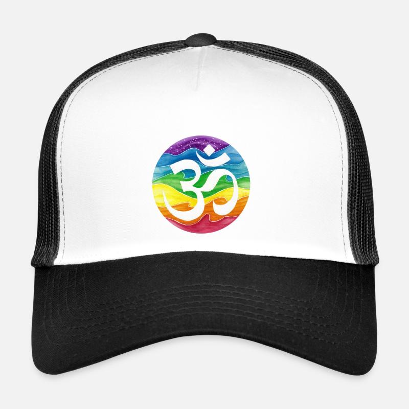 OM Force Yoga Chakra Colors Trucker Cap