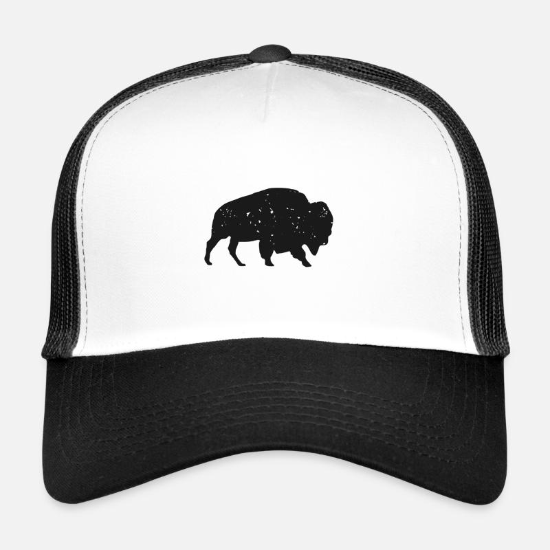 Bison - Trucker Cap - Weiß/Schwarz