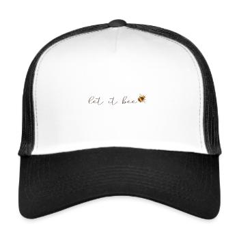 Let it bee Bee Bees Honey Beekeeper Beekeeper Idea - Trucker Cap - white/black - Front