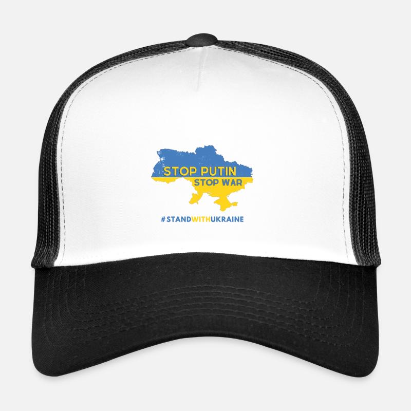 Stop Poutine stop était Russie Ukraine Casquette trucker 