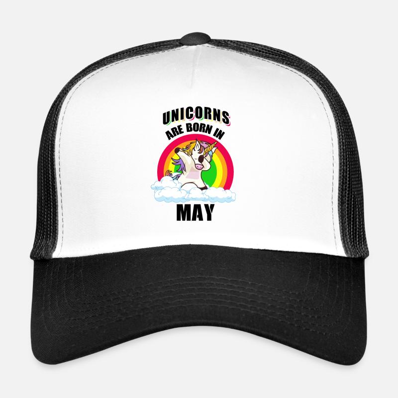 Unicorns Are Born In May Dab Cadeau Casquette trucker 