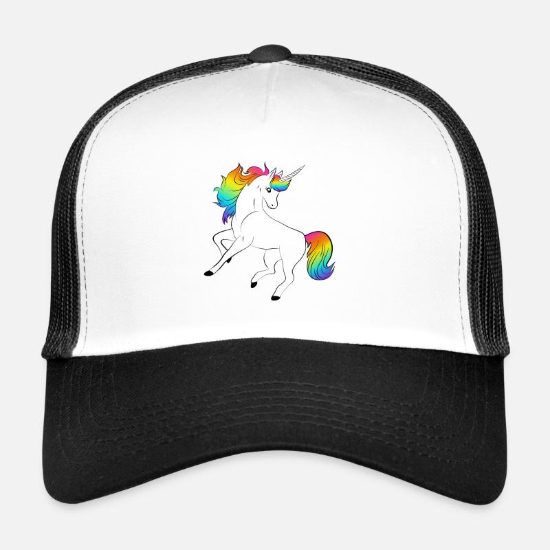 Einhorn - Trucker Cap - Weiß/Schwarz