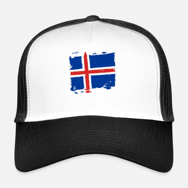 Ísland merkja - drapeau de l'Islande - drapeau de l'Islande Casquette trucker 