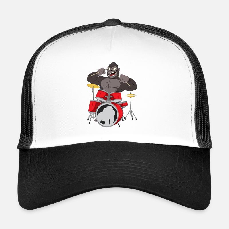 Gift drummer drummer drummer - Trucker Cap - white/black