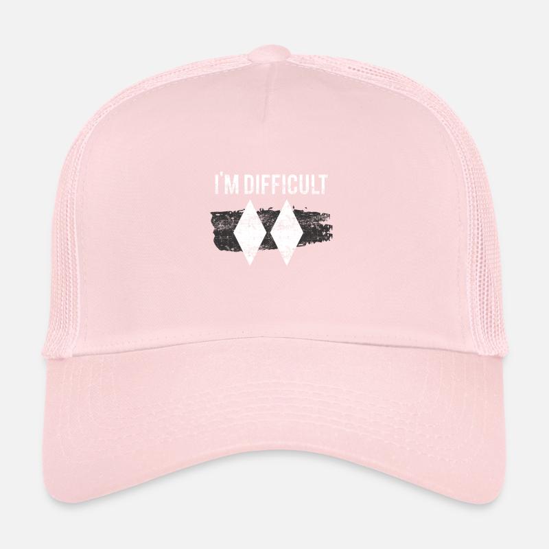 Je suis difficile à skier Casquette trucker 