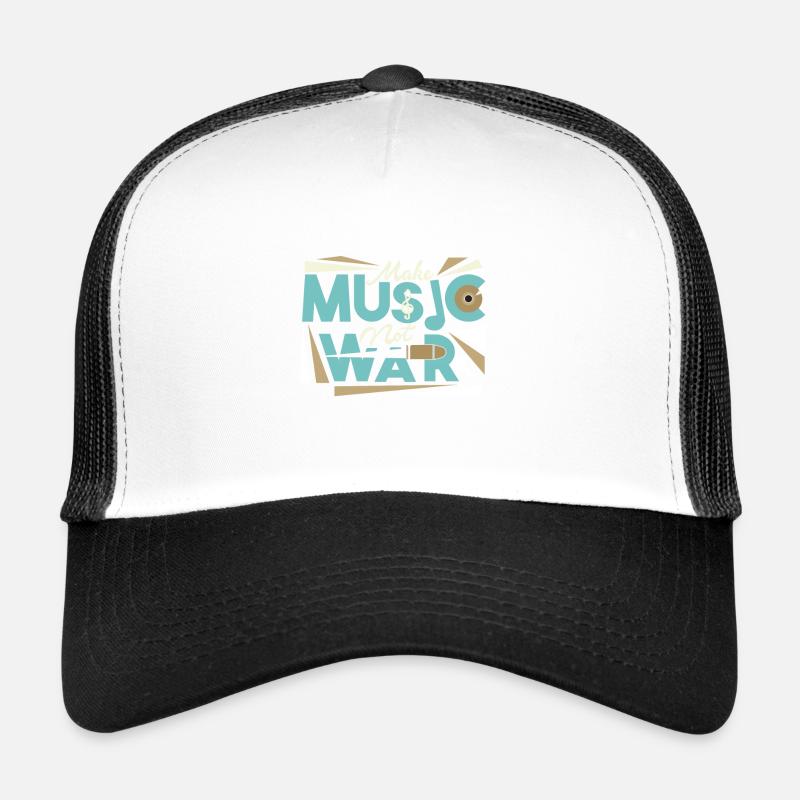 Make Music Not War Trucker Cap