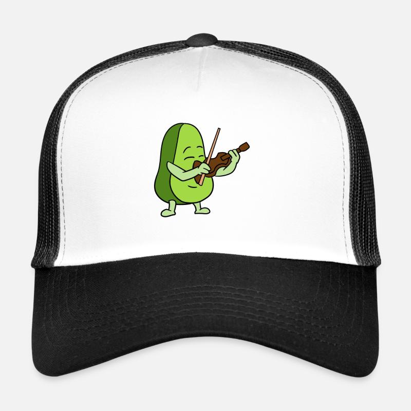 Avocado, der die Violine spielt Trucker Cap
