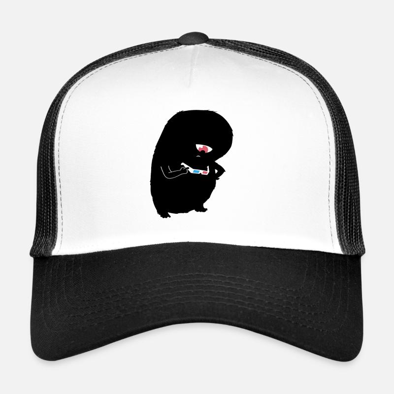 3D Brillen Monster Trucker Cap