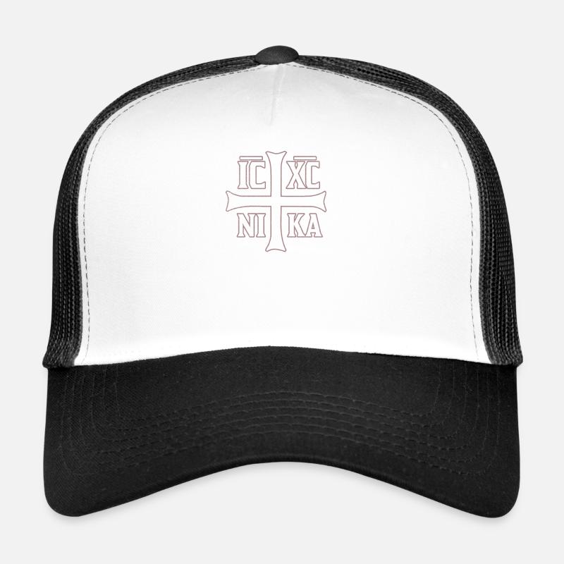 Orthodoxes Christogramm IC XC NIKA Geschenk Trucker Cap