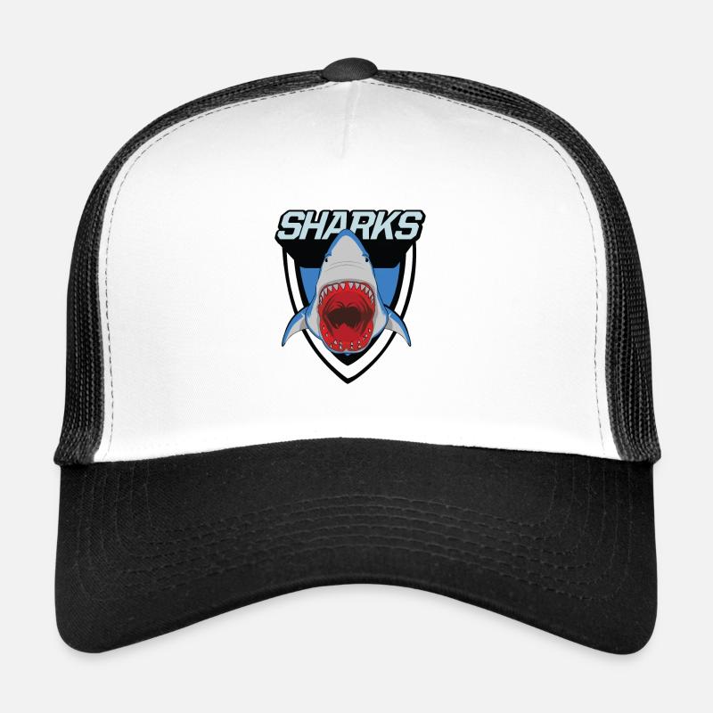 Hai Logo - Broken mouth - Trucker Cap - white/black