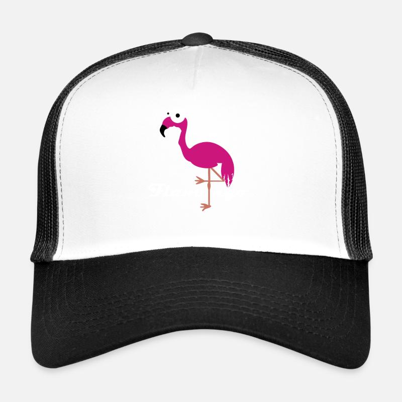 Flamongo - Trucker Cap - Weiß/Schwarz