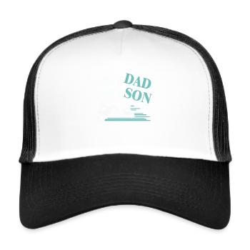 Like Dad Like Son Motocross - Trucker Cap - white/black - Front