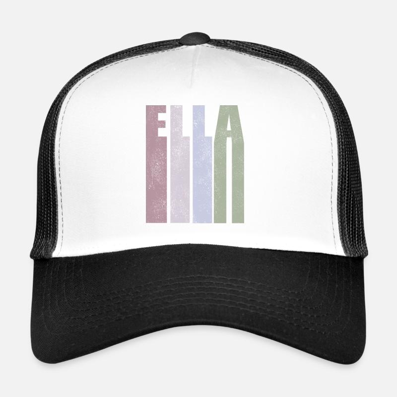 Ella prénom prénom style rétro Casquette trucker 