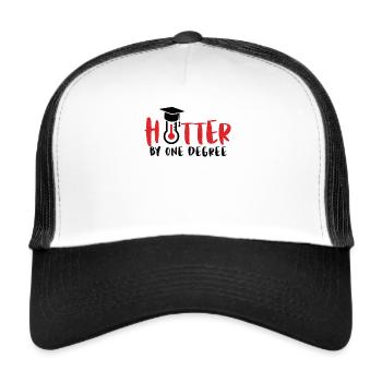 Funny graduate graduation graduates party gift - Trucker Cap - white/black - Front