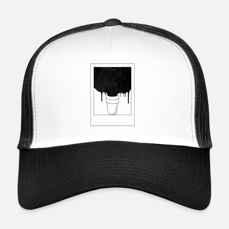 Doublecoupe de l’univers - Casquette trucker  - blanc/noir