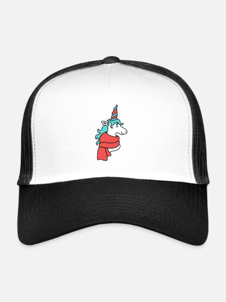 christmas unicorn - Trucker Cap - Weiß/Schwarz
