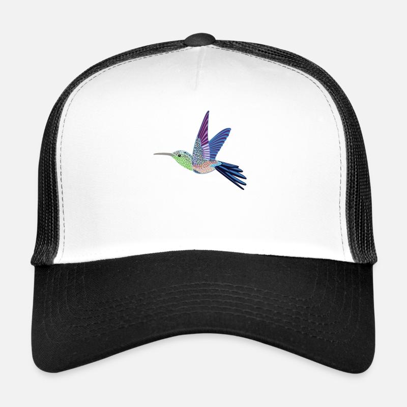 Kolibri - Trucker Cap - Weiß/Schwarz