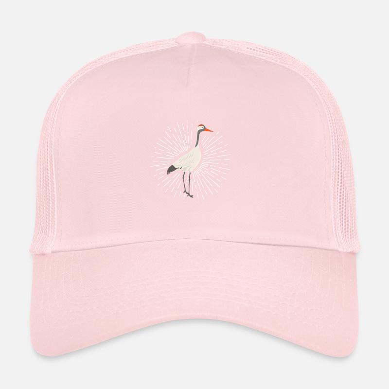 Crane Crane migratory bird Grus grus bird gift Trucker Cap