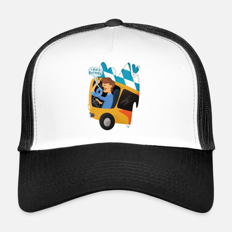 Busfahrer Bayern Schulbus Omnibus Geschenk Trucker Cap
