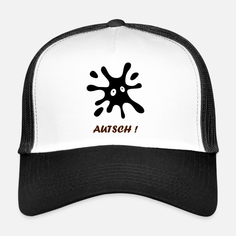 tache noire avec des yeux - Aïe Casquette trucker 