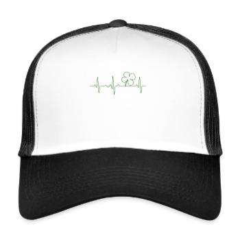 HEARTBALL SMART SHEET | Ireland Irish St. Patrick - Trucker Cap - white/black - Front
