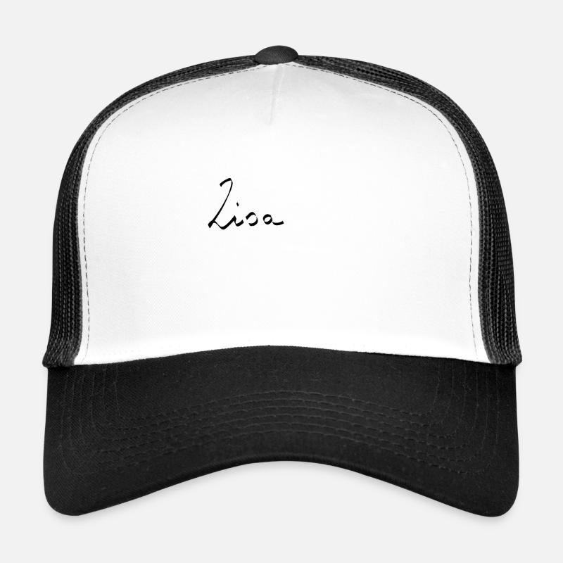 Lisa name love gift - Trucker Cap - white/black