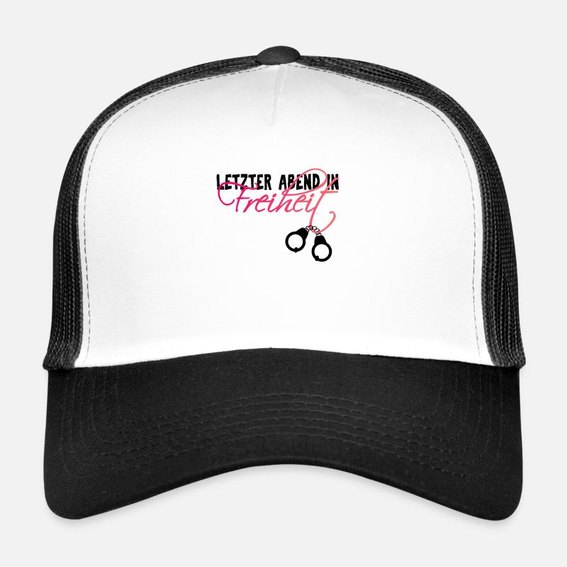 Junggesellinnenabschied Braut Brautkolonne - Trucker Cap - Weiß/Schwarz