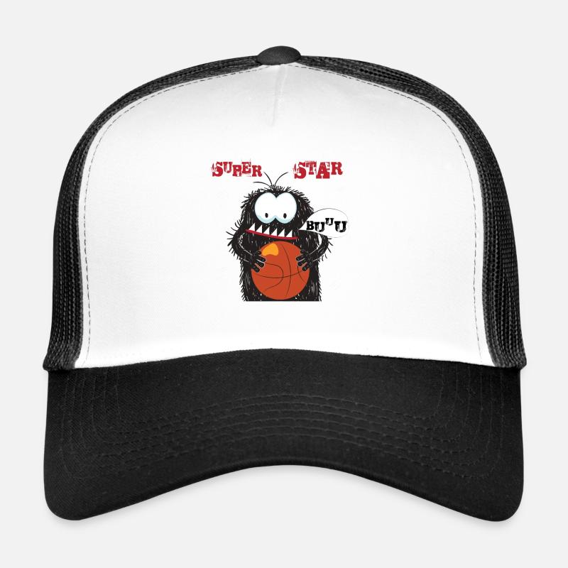 Basketball - Trucker Cap - Weiß/Schwarz