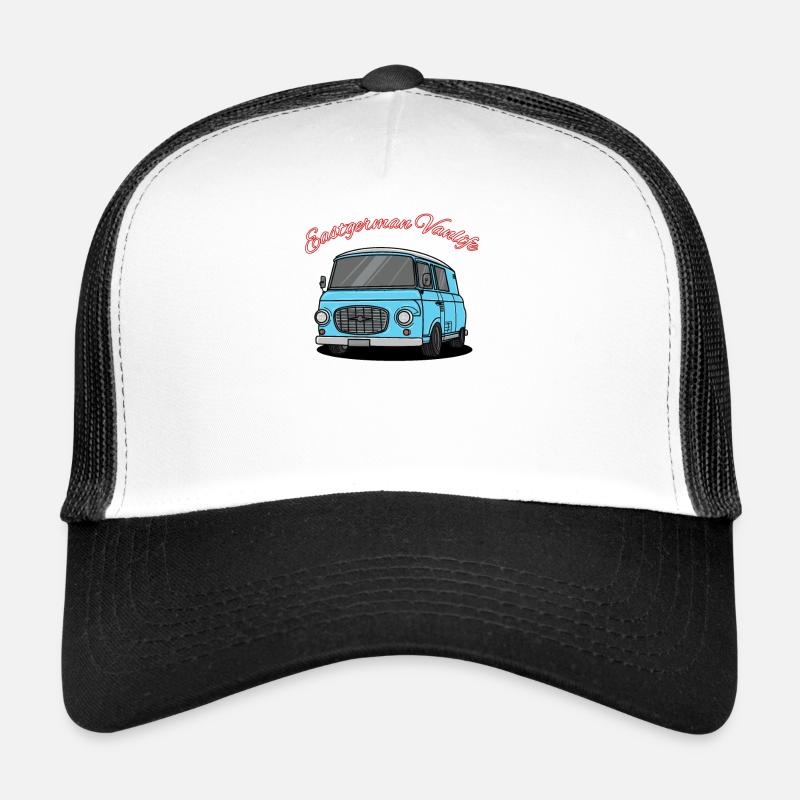 eastgerman vanlife DDR - Trucker Cap - Weiß/Schwarz