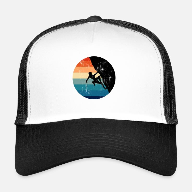 Climbing Climber Climber Sport Climbing Retro Trucker Cap