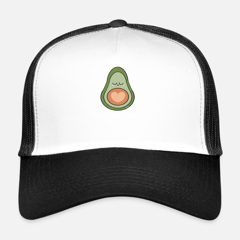 Avocado partner to my toast - Trucker Cap - white/black