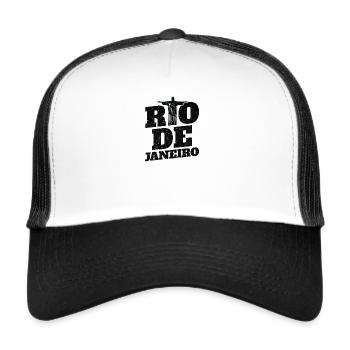 Brazil Rio de Janeiro souvenir - Trucker Cap - white/black - Front