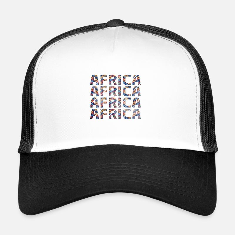 Überall Afrika ! - Trucker Cap - Weiß/Schwarz