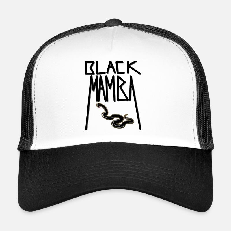 Morsure de serpent mamba noir Casquette trucker 