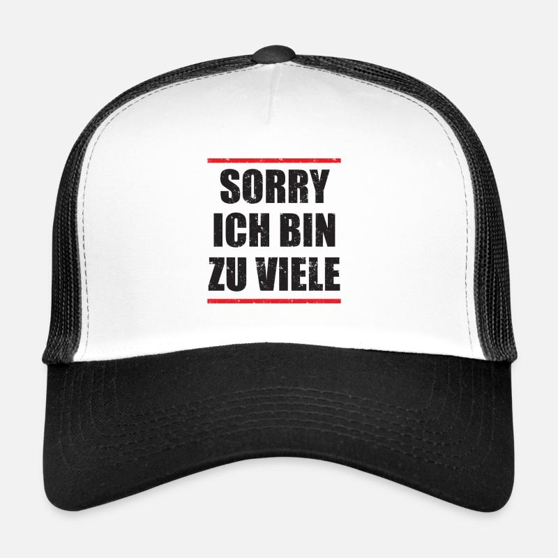 ich bin zu viele, lustiger origineller Spruch Trucker Cap