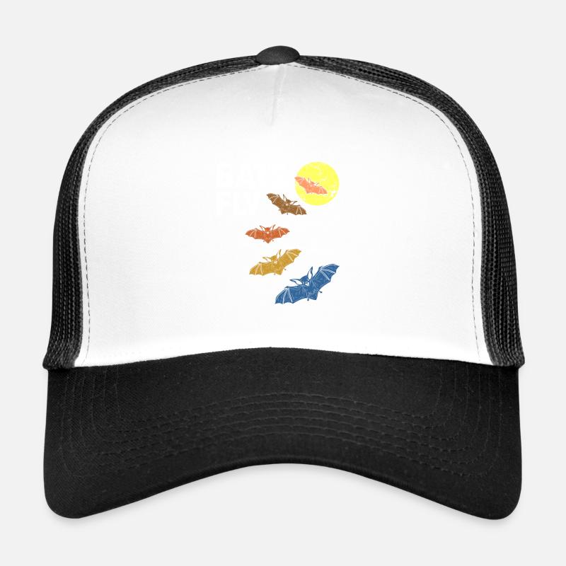 chauve-souris - Casquette trucker  - blanc/noir