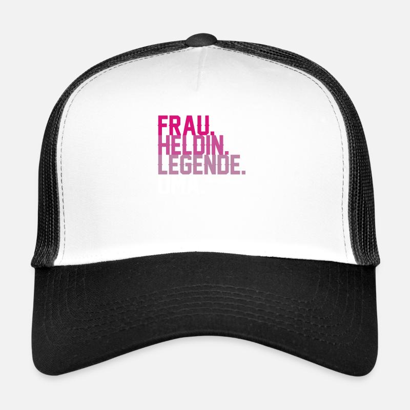 Oma - Trucker Cap - Weiß/Schwarz