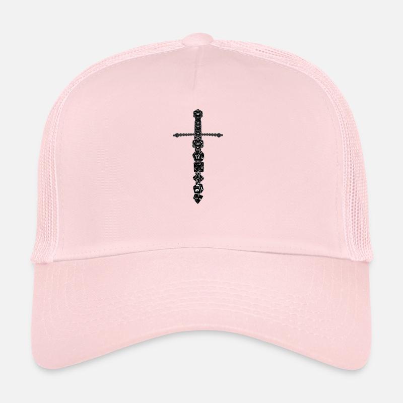 RPG D20 Cube Dice cube magie épée noire Casquette trucker 
