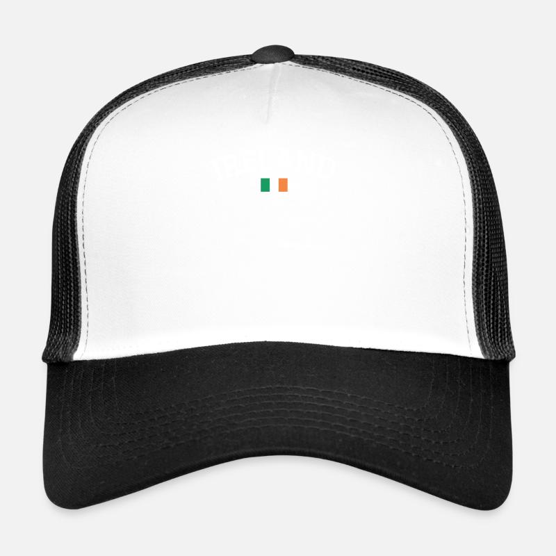 Irlande - Casquette trucker  - blanc/noir