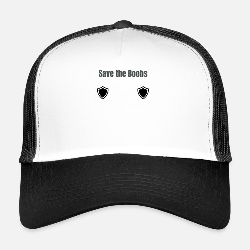 Seins Seins Save the Boobs Nu Casquette trucker 