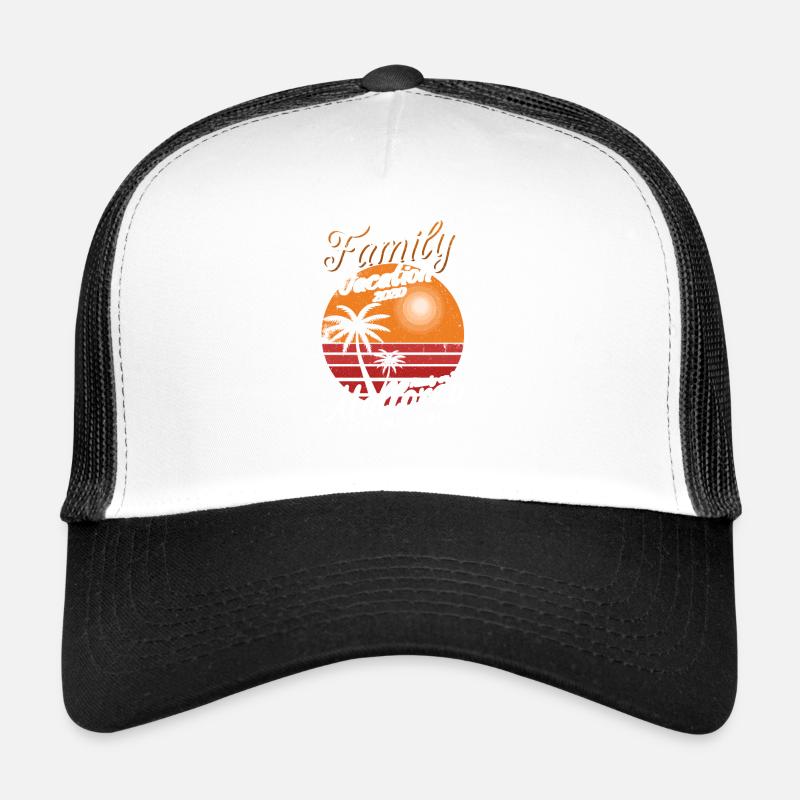 Mallorca - Trucker Cap - Weiß/Schwarz