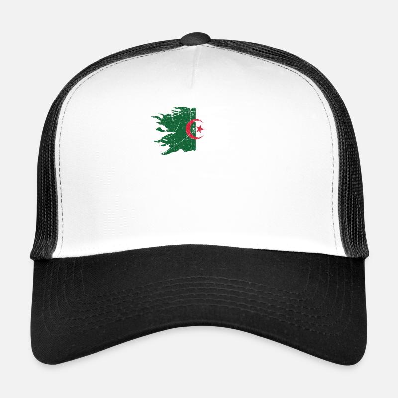 Algérie - Casquette trucker  - blanc/noir