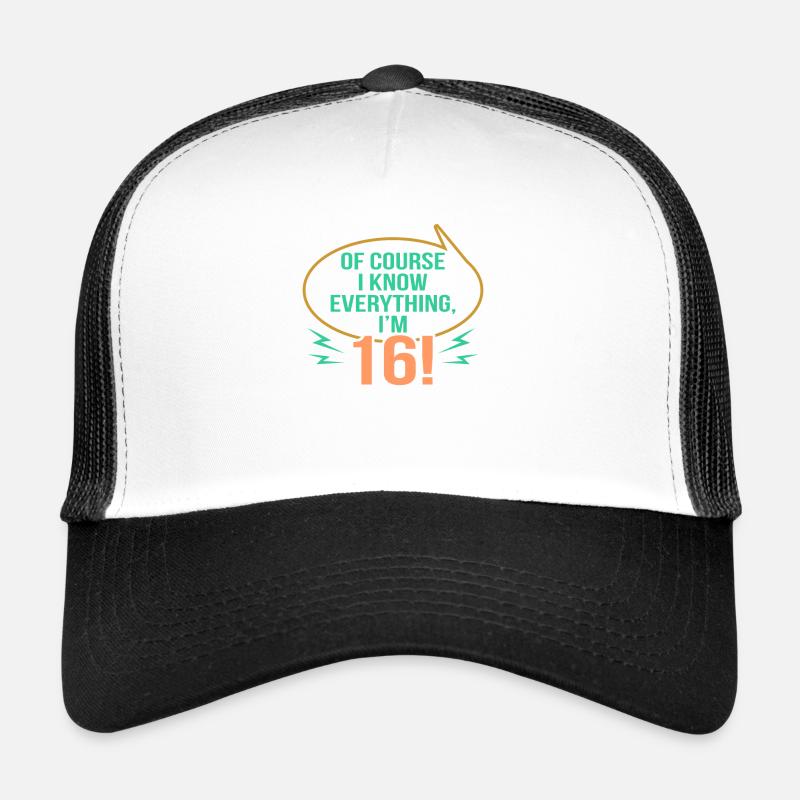16e anniversaire Casquette trucker 