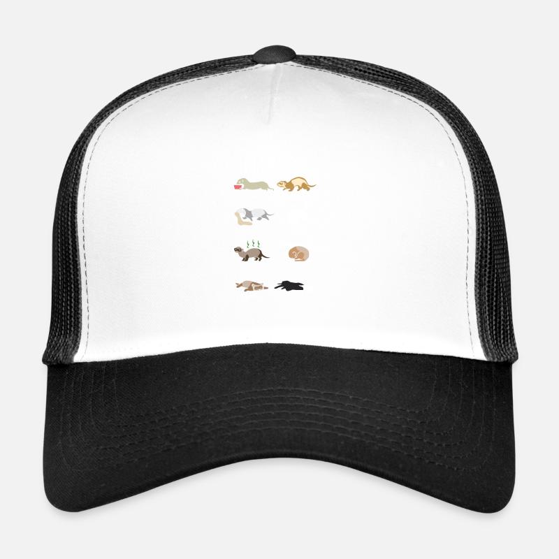 Ferret - Trucker Cap - white/black