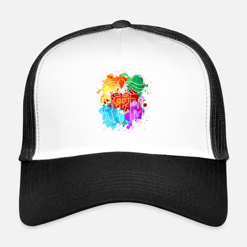 Infirmière infirmière - Casquette trucker - blanc/noir