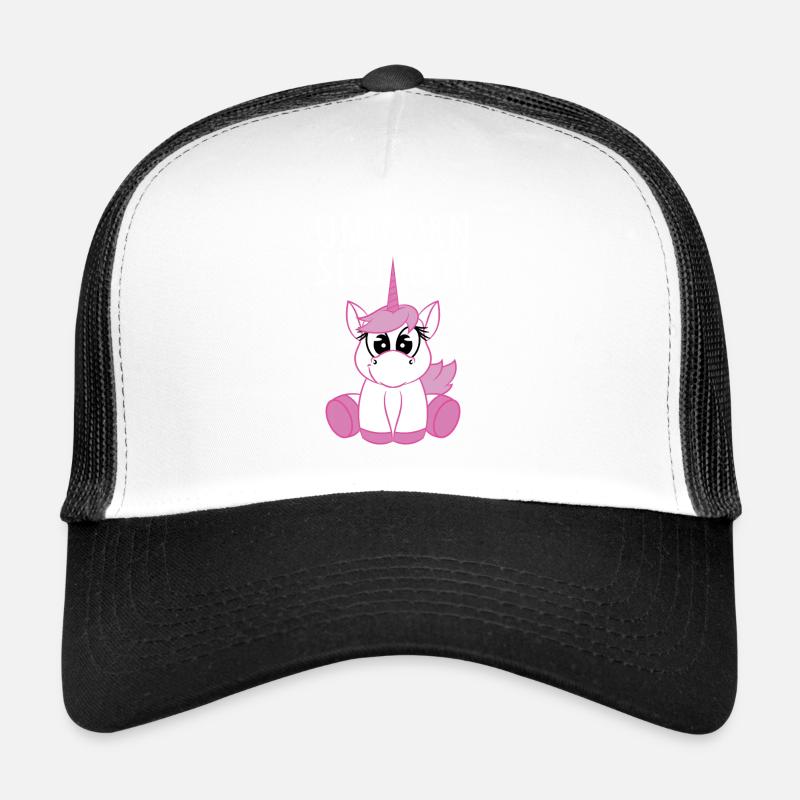 Unicorn Security-Unicorn Lover Gift - Trucker Cap - white/black