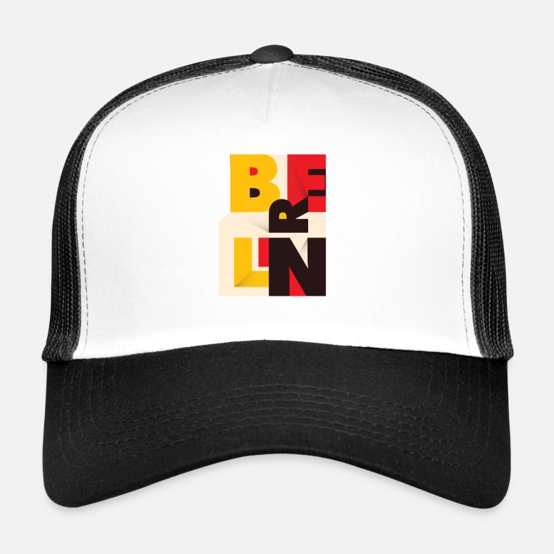 Berlin - Trucker Cap - Weiß/Schwarz